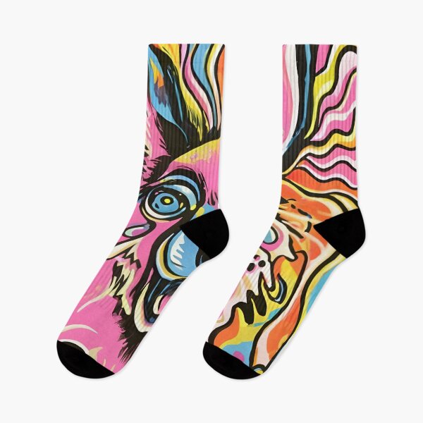 Item preview, Psychedelic Wildlife 9: Cartoon Animal Illustration in Neon Splash Art designed and sold by Kulpi6147.