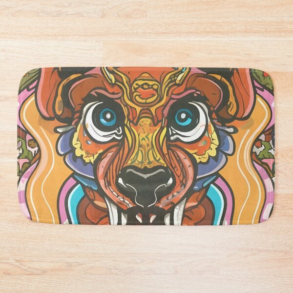 Item preview, Psychedelic Wildlife 10: Cartoon Animal Illustration in Neon Splash Art designed and sold by Kulpi6147.