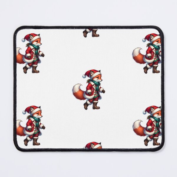 Item preview, Festive Fox in Santa Outfit designed and sold by KNAA.