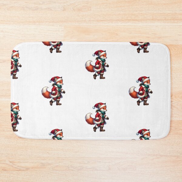 Item preview, Festive Fox in Santa Outfit designed and sold by KNAA.