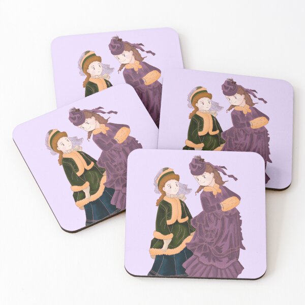Item preview, Victorian Women ice skating anime style designed and sold by MariOyama.