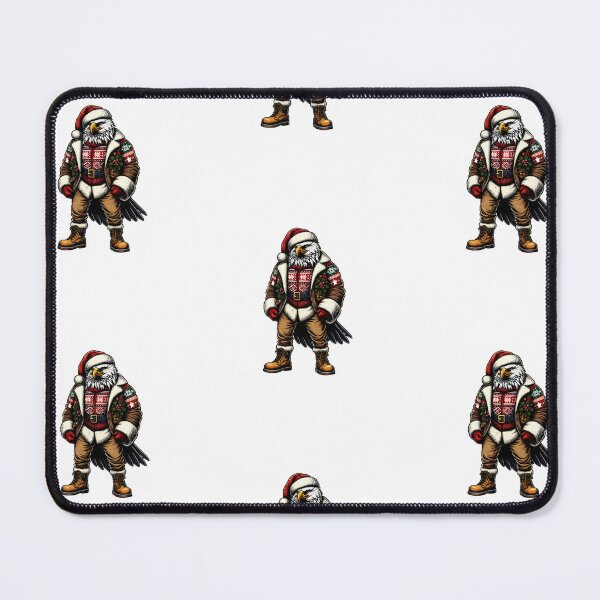 Item preview, Festive Eagle in Santa Outfit designed and sold by KNAA.