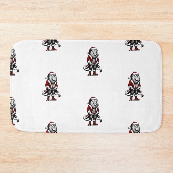 Item preview, Holiday Lion in Santa Outfit designed and sold by KNAA.