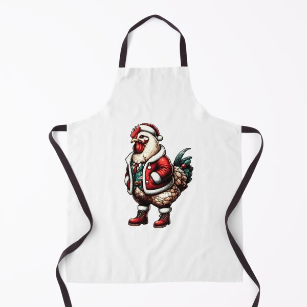 Item preview, Festive Chicken in Santa Outfit designed and sold by KNAA.