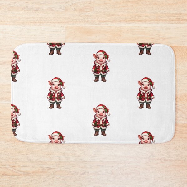 Item preview, Holiday Pig in Santa Outfit designed and sold by KNAA.