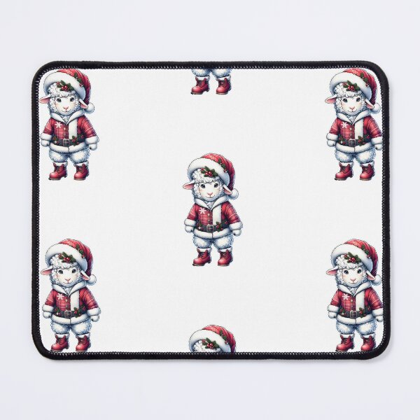 Item preview, Festive Sheep in Santa Outfit designed and sold by KNAA.