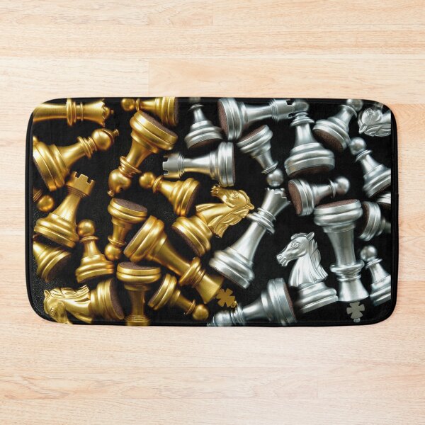 Item preview, Chess Showdown, Battle for Supremacy - Gold and Silver Chess Set Pieces designed and sold by sweeann.
