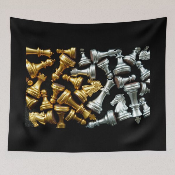 Item preview, Chess Showdown, Battle for Supremacy - Gold and Silver Chess Set Pieces designed and sold by sweeann.