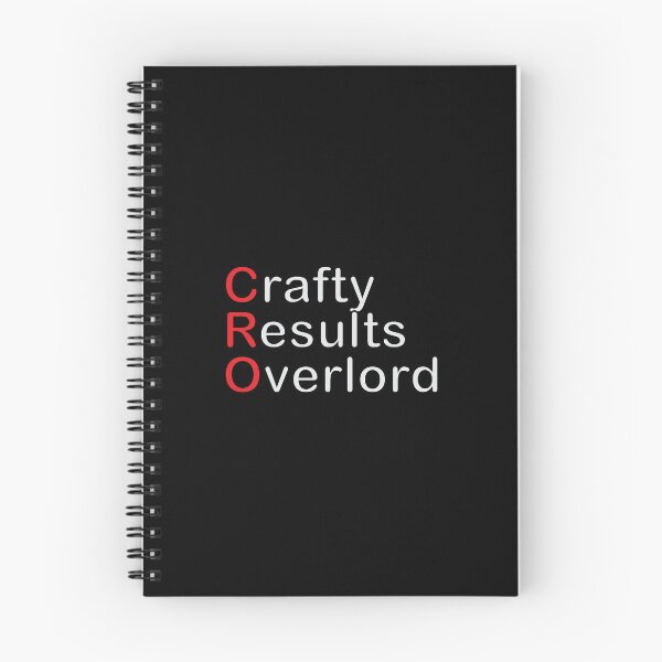 Item preview, Crafty Results Overlord, CRA, Clinical Research Pun designed and sold by SkitchandSketch.