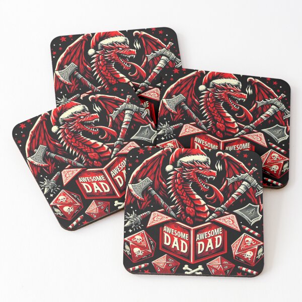 Aperçu de l'œuvre Papa dés Dragons rouges créée et vendue par vectcd.