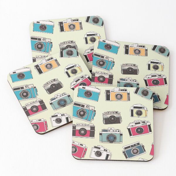 Item preview, Whimsical vintage drawings of 35mm film cameras designed and sold by TheMoxieHouse.