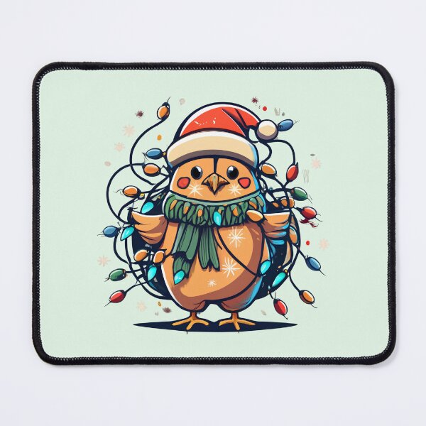 Item preview, Chicekn With Santa Hat And Christmas Lights designed and sold by Itsheartshop.