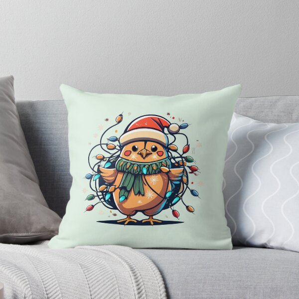 Item preview, Chicekn With Santa Hat And Christmas Lights designed and sold by Itsheartshop.