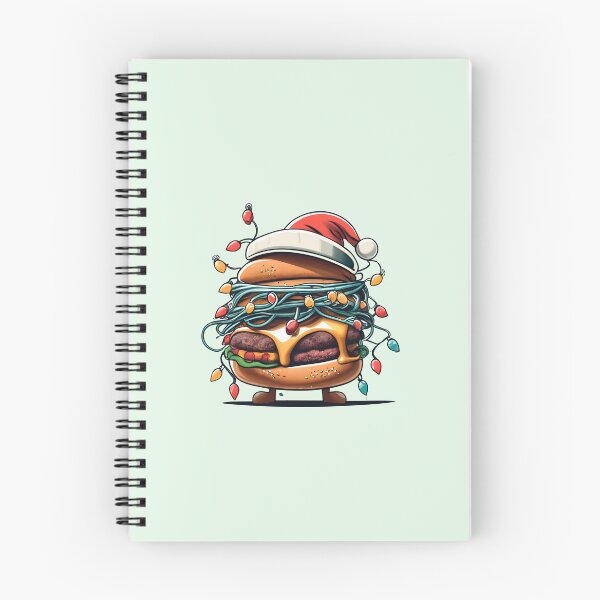 Item preview, Burger With Santa Hat And Christmas Lights designed and sold by Itsheartshop.
