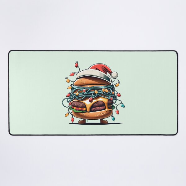 Item preview, Burger With Santa Hat And Christmas Lights designed and sold by Itsheartshop.