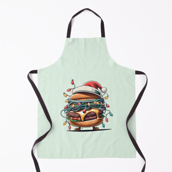 Item preview, Burger With Santa Hat And Christmas Lights designed and sold by Itsheartshop.