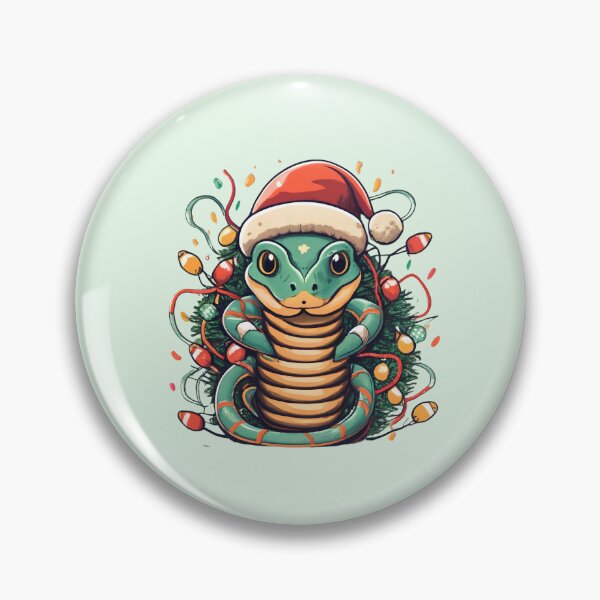 Artikelvorschau, Schlange mit Weihnachtsmütze und Weihnachtsbeleuchtung entworfen und verkauft von Itsheartshop.