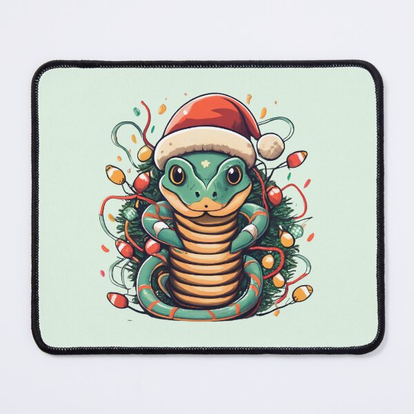 Item preview, Snake With Santa Hat And Christmas Lights designed and sold by Itsheartshop.