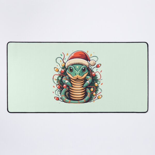 Item preview, Snake With Santa Hat And Christmas Lights designed and sold by Itsheartshop.