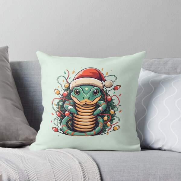 Item preview, Snake With Santa Hat And Christmas Lights designed and sold by Itsheartshop.