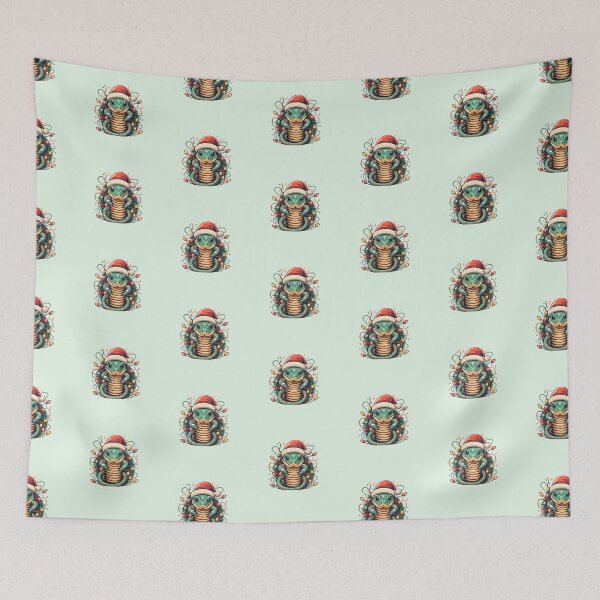 Item preview, Snake With Santa Hat And Christmas Lights designed and sold by Itsheartshop.