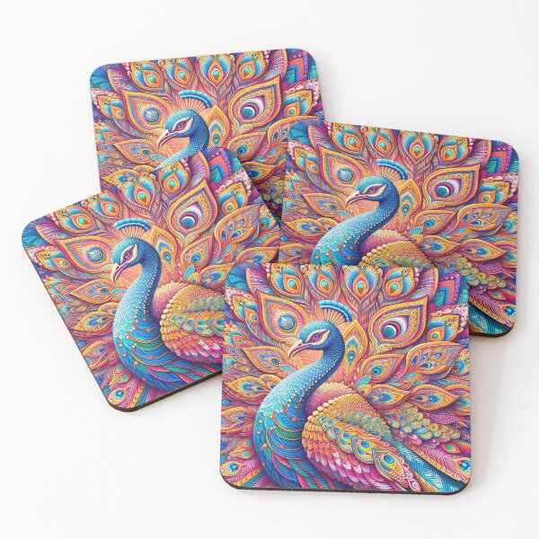 Item preview, Cute Peacock Whimsy Unveiled designed and sold by Daniel Dudgeon.