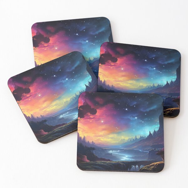 Item preview, Fantasy Landscape - Sunset to Cosmos designed and sold by Fantasy Masterpiece.
