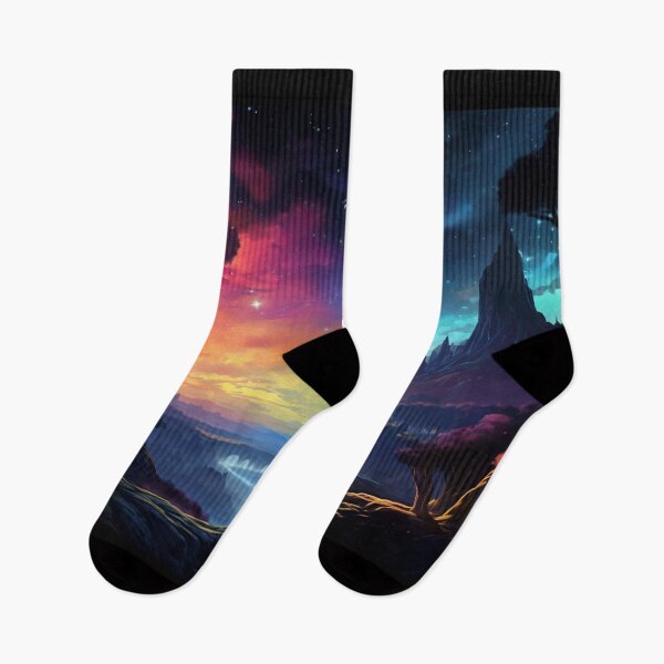 Item preview, Fantasy Landscape - Sunset to Cosmos designed and sold by Fantasy Masterpiece.