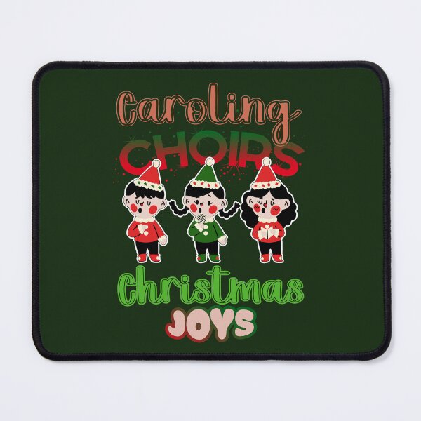 Item preview, Caroling Choirs, Christmas Joys: Festive Ensembles, Melodic Hues, red, green and white designed and sold by SplashTastic.
