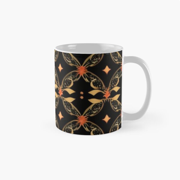 Item preview, Antique gold and orange Indian pattern  designed and sold by Roxburylane.