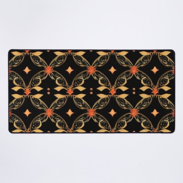 Item preview, Antique gold and orange Indian pattern designed and sold by Roxburylane.