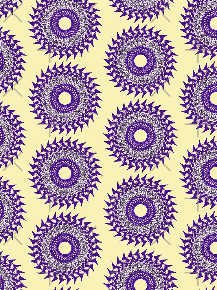 Thumbnail 3 of 3, Scarf, Colorful Mandala Pattern designed and sold by Rajasekar.
