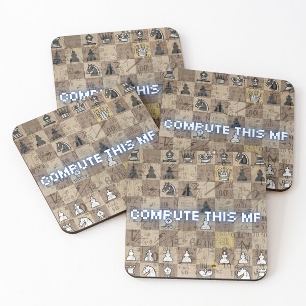 Item preview, Chess Humor - Compute This MF designed and sold by Fantasy Masterpiece.