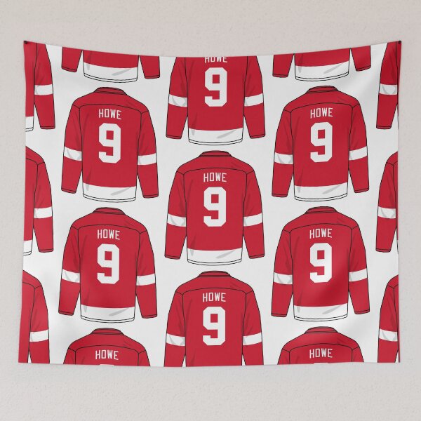 Item preview, Gordie Howe Detroit jersey designed and sold by Tarroi.