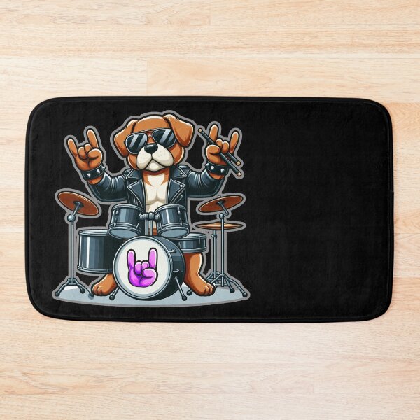 Item preview, Cane Rocker: Ritmo e Vibrazioni Canine sulla Batteria! designed and sold by Arte Cartoon From TagTeam Group.