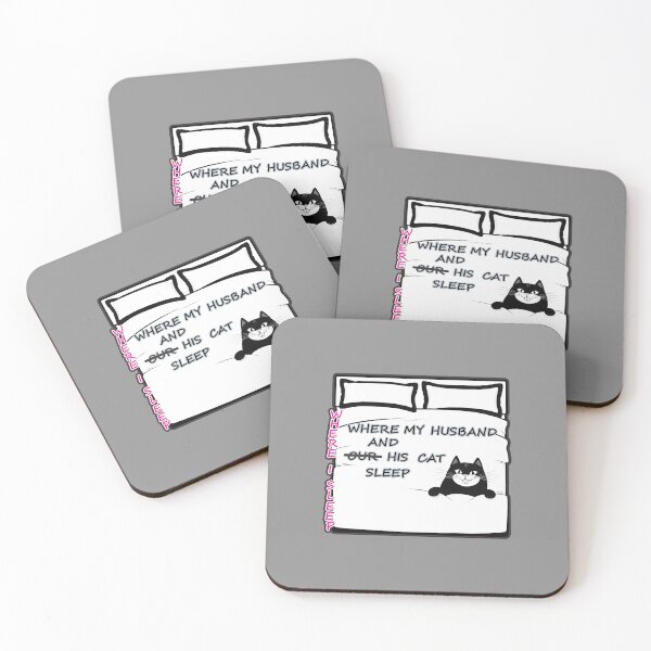 Item preview, Cat Humor Cat and Sleeping Space on Bed for Human Cat Parents 2 of 2 designed and sold by Beachy.