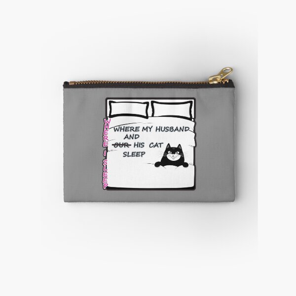 Item preview, Cat Humor Cat and Sleeping Space on Bed for Human Cat Parents 2 of 2 designed and sold by Beachy.