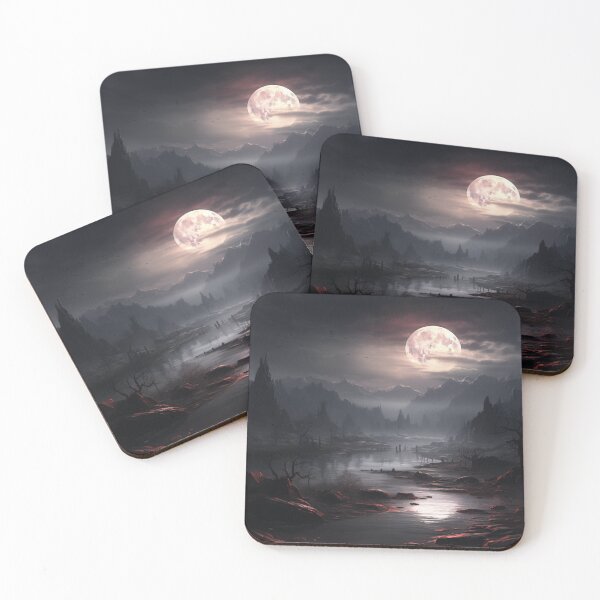 Item preview, Dark Fantasy Landscape - Eerie Nightscape designed and sold by Fantasy Masterpiece.