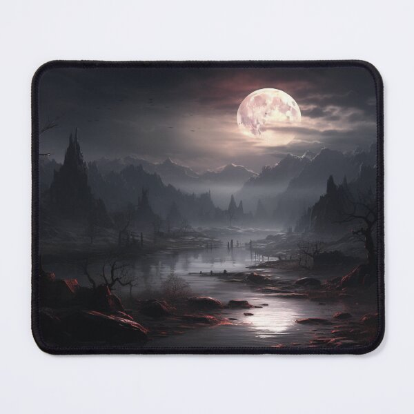 Item preview, Dark Fantasy Landscape - Eerie Nightscape designed and sold by Fantasy Masterpiece.