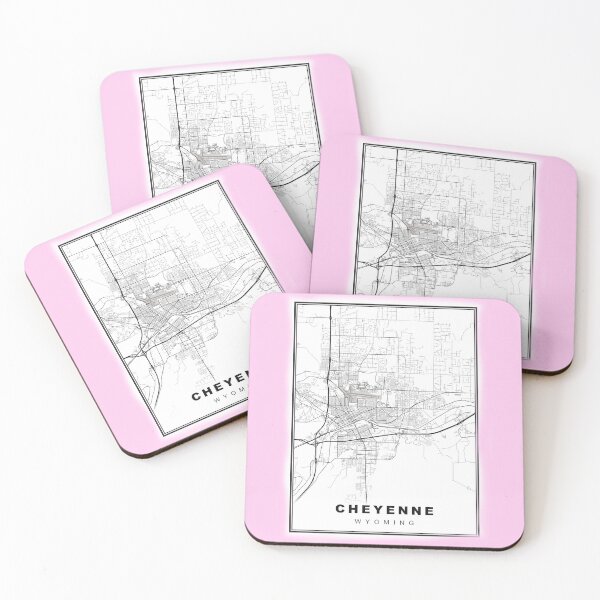 Item preview, Minimalist Cheyenne Map designed and sold by Tamas Das.