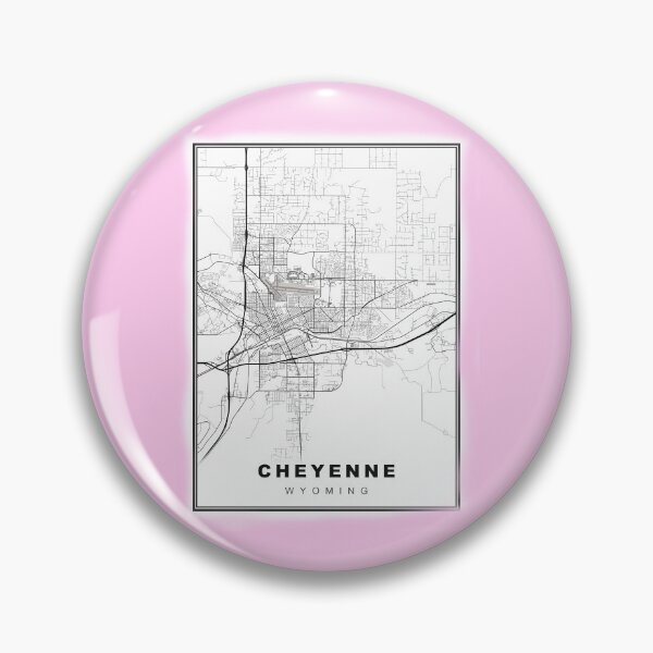 Item preview, Minimalist Cheyenne Map designed and sold by Tamas Das.