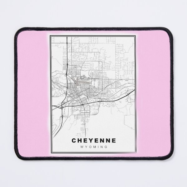 Item preview, Minimalist Cheyenne Map designed and sold by Tamas Das.