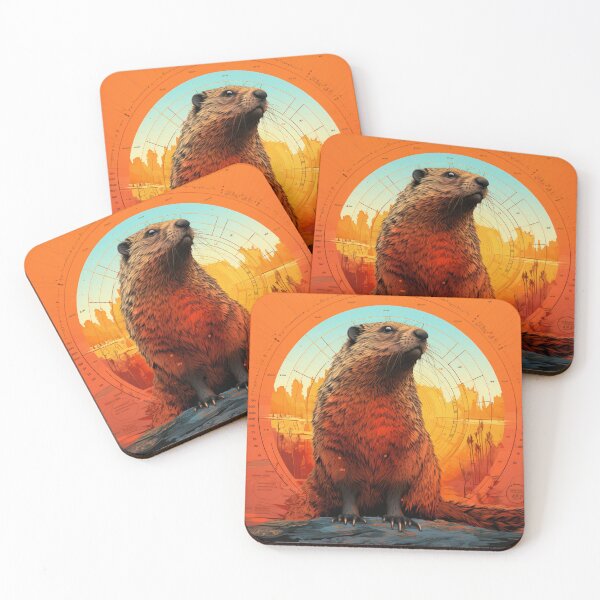 Item preview, groundhogs in spring t-shirts designed and sold by pencil-art98.