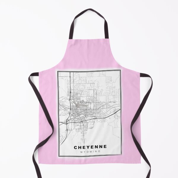 Item preview, Minimalist Cheyenne Map designed and sold by Tamas Das.