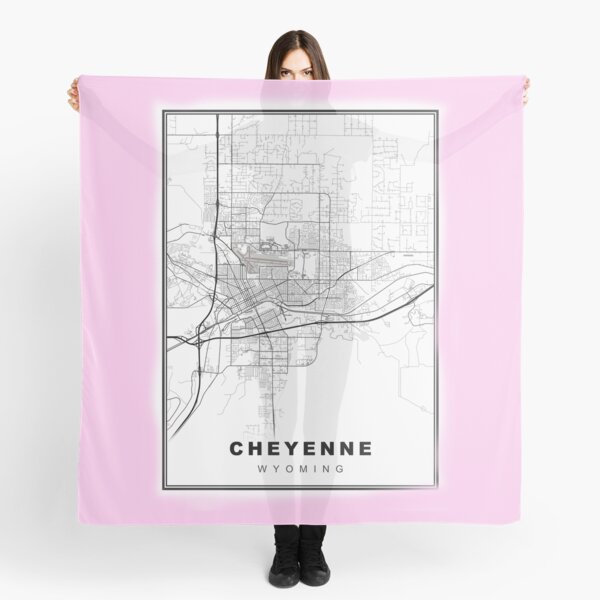 Item preview, Minimalist Cheyenne Map designed and sold by Tamas Das.