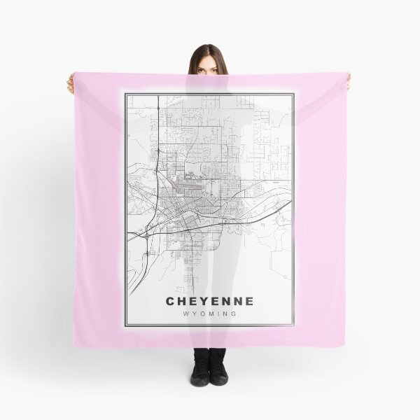 Item preview, Minimalist Cheyenne Map designed and sold by Tamas Das.