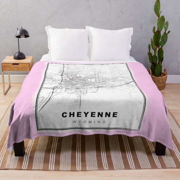 Item preview, Minimalist Cheyenne Map designed and sold by Tamas Das.