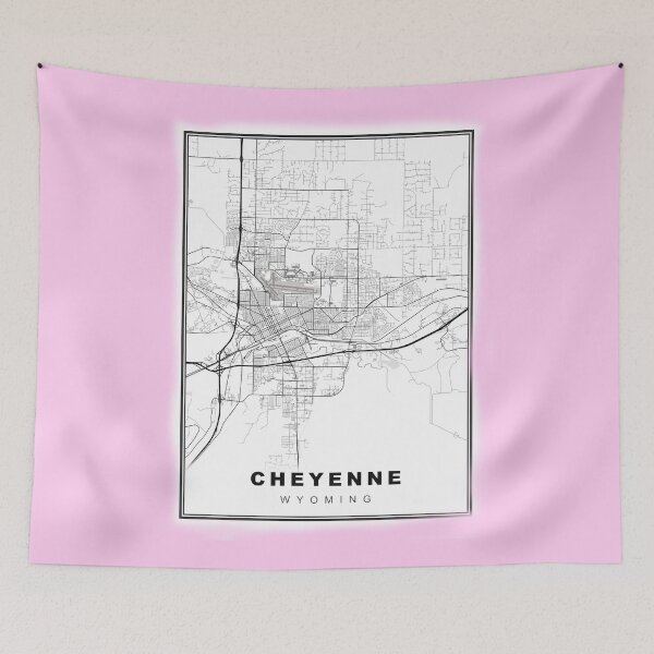 Item preview, Minimalist Cheyenne Map designed and sold by Tamas Das.