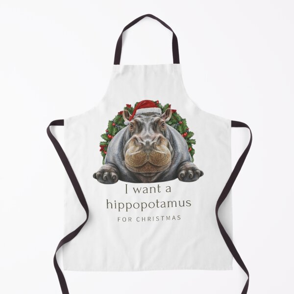 Item preview, I want a hippopotamus for christmas - funny quote designed and sold by Superdealkoeln.
