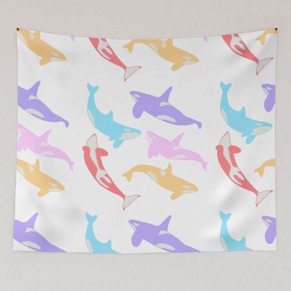 Item preview, Rainbow Orcas designed and sold by APerezDesignsStudio.